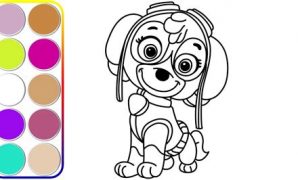 3 ภาพ ระบายสี Paw Patrol ระบายสี