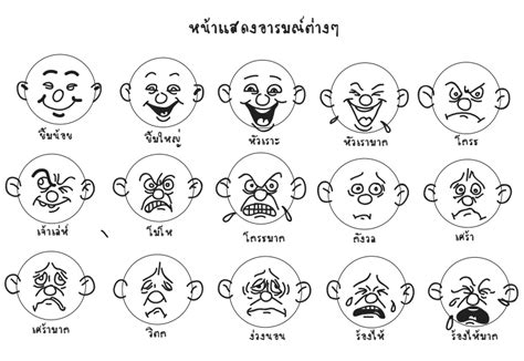 8 ใบหน้า แสดง อารมณ์ ต่างๆ