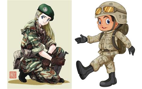 3 การ์ตูน ทหารไทย