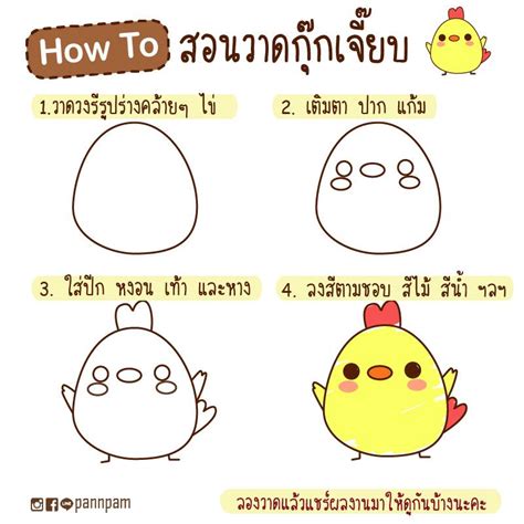 3 วาดรูปหมูแบบง่ายๆ