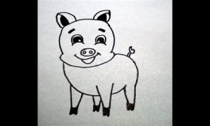 9 วาดรูปหมูง่ายๆ