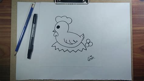 2 วาด รูป ไก่ ง่ายๆ